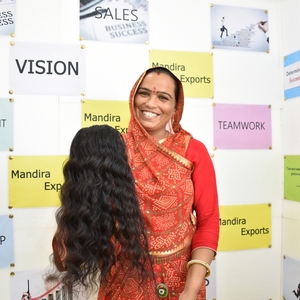 100% brut naturel vierge noir ondulé Double Machine Dobles temple vietnamien Extensions de cheveux humains indien en vrac trame faisceaux - Product Image 3