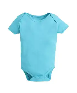 New hot custom baby clothes Long sleeves 95% bamboo Viscose 5% spandex newborn baby onesie blank zipper baby rompers