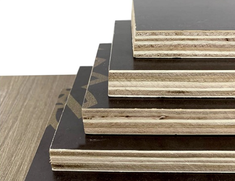 Minimally Designed Waterproof 12~21mm Film Faced Plywood A2 Grade Pine Core with Polished Black/Brown Surface Glued Melamine