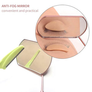 Miroir cosmétique mural professionnel Kaamir Instruments KI-EM-68, cadre en acier inoxydable, finition plaquée or, personnalisé - Product Image 5