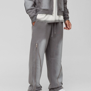 กางเกงขายาวทรงหลวมมีซิปสำหรับผู้ชายกางเกงขายาวปรับแต่งสไตล์แฟชั่นใหม่2025 - Product Image 1