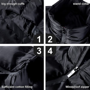 Chaleco Deportivo de Invierno para Hombre, Informal, de Lona, sin Mangas, de Calidad Única, con Cuello Alto, Transpirable, Acolchado - Product Image 4