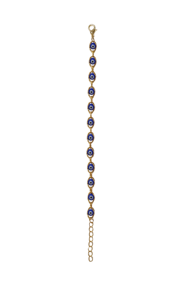 Bracelet en acier inoxydable plaqué pierres de zircon imitation perle DAFNI BIG PAZAR - Cadeau tendance - Product Image 3