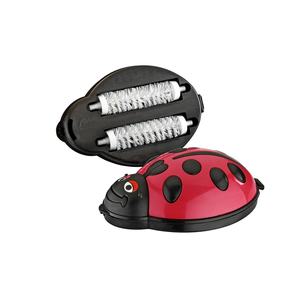 Brosse de nettoyage de tapis manuelle en plastique Ladybug Double Crumb, compacte, durable, réutilisable et lavable - Product Image 1
