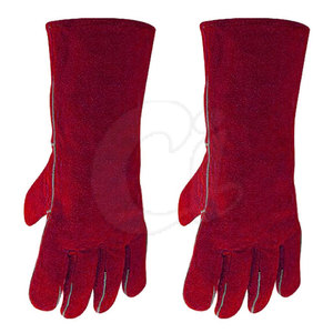 Guantes de soldador al por mayor de etiqueta privada, guantes de soldador de cuero personalizados con su propio diseño - Product Image 2