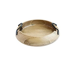 Tazón de Madera Decorativo de Lujo Premium para Servir Frutas, Bocadillos y Ensaladas - Vajilla Artesanal para Bodas - Product Image 1
