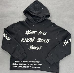 Sweat à capuche personnalisé 420 Gsm polaire 100% coton impression numérique de haute qualité poids lourd lavé à l'acide surdimensionné hiver ODM poche - Product Image 1