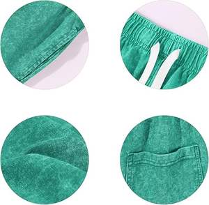 Acid Wash <b>Baggy</b> Casual Drawstring <b>Shorts</b> Sportswear Breathable Gym Custom Athletic <b>Men</b> Acid Stone Wash Sun Faded <b>Shorts</b> - Product Image 6