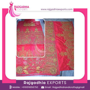 Nouvelle collection robe George Wrapper perlée pour femmes nigérianes grande taille Headtie africaine en soie directement du fabricant indien - Product Image 2