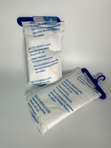 Desecante en polvo 500g Mf Cacl2 desecante con gancho colgante para exportar mercancías industriales contenedor almacén Control de humedad - Product Image 3