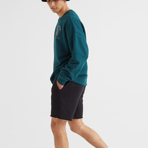 Wholesale <b>Men</b> <b>Shorts</b> Custom Logo Cotton Elastic Waist <b>Shorts</b> Plain Sweat Fleece <b>Shorts</b> for Highletic Gym - Product Image 4