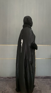 Robe Abaya en Polyester Imprimé Rose pour Toutes Tailles Vêtement Traditionnel Musulman pour la Prière des Adultes - Product Image 3