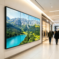 Écran d'affichage commercial mural/sol 46 55 65 pouces, mur vidéo LCD 2K, 0,88/1,8 mm, 500 700 Nits, écran intelligent pour métro et magasin