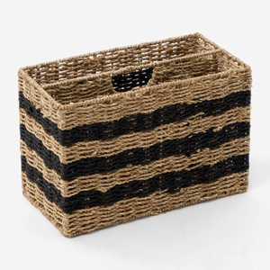Porte-revues en jonc de mer pour la décoration de bureau à domicile, prix abordable, porte-lettres et journaux en jonc de mer - Product Image 1