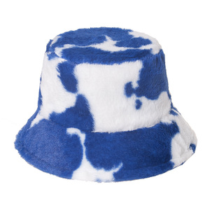 Hot Selling Wholesale Bulk Order Furry Cow Print Fur Bucket <b>Hats</b> <b>for</b> <b>Women</b> 2023 - Product Image 5