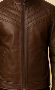 Chaquetas de cuero genuino de alta calidad: una moda clásica básica Durabilidad Atemporal Elegancia elegante Moda Mate Brillante - Product Image 5