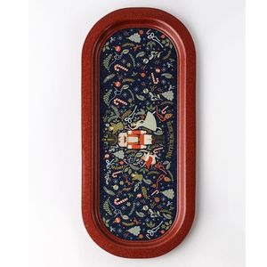 Bandeja Rectangular de Madera Clara Kontensan Turquía 160x350 mm, Decoración Festiva de Cascanueces, Estilo Árabe - Product Image 3