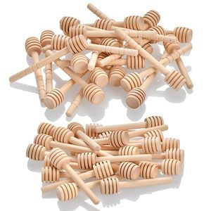 Palitos de madera para miel, palitos de miel para sumergir mermelada de miel, mini palitos de panal para dispensar miel, Llovizna de miel - Product Image 1