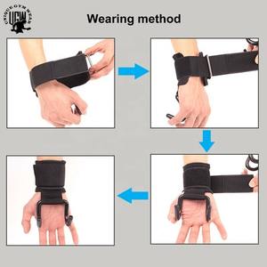 Logotipo personalizado Ganchos de elevación acolchados de algodón resistente Correas Equipo de seguridad de fitness ajustable - Product Image 6