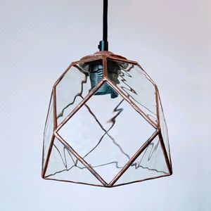 Newly Products Personalized Iron <b>Geometric</b> Color Hanging Lamp Hotel & Wedding Lighting Lamp Copper Antique Finished Indoor Decor - Product Image 1