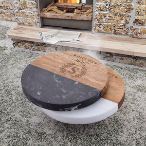 แผ่นรองแก้วหินธรรมชาติสุดหรู ดีไซน์คลาสสิก ผลิตด้วยมือจากอินเดีย หนา 8 มม. เส้นผ่านศูนย์กลาง 100 มม. เป็นมิตรต่อสิ่งแวดล้อม - Product Image 3