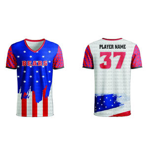 T-shirt en maille de coton/polyester pour garçons avec logo personnalisé, nouveau style sublimé pour jeunes, pour la salle de sport, le MMA, la boxe, respirant, séchage rapide - Product Image 1