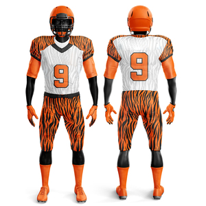 Conjunto de camisetas de fútbol americano Reversible hecho a medida, uniforme deportivo de alta calidad sublimado transpirable de manga corta - Product Image 1