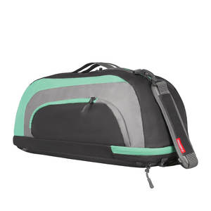 Sac de sport élégant – Sac de sport noir et menthe avec plusieurs poches et bandoulière réglable - Product Image 1