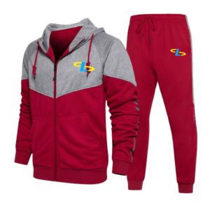 Trajes Deportivos Personalizados de Dos Piezas para Hombre, Trajes Deportivos Elegantes con Cremallera para Gimnasio y Deportes de Invierno, Disponibles en Talla XL - Product Image 4