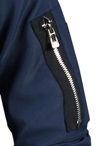 Blouson bombardier d'hiver de haute qualité pour hommes en toile légère dernier modèle vente en ligne veste de décoration avec broderie pour hommes - Product Image 3