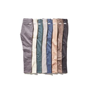 กางเกงชิโนผ้าคอตตอนผสมคุณภาพสูงของผู้ชายมาใหม่กางเกงทรงตรงแบบทางการและลำลองผ้าแคนวาสแฟชั่น - Product Image 5
