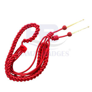 Cordon d'épaule en nylon réglable pour uniformes Couleurs personnalisées Cordon tressé torsadé dans un nouveau stock Fabriqué par Hamza Badges pour événements - Product Image 2