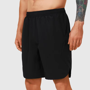 กางเกงออกกำลังกายขาสั้นผู้ชายกางเกงขาสั้นถักแบบถักแห้งเร็วมีกระเป๋าสำหรับใส่ออกกำลังกายวิ่งโลโก้ได้ตามต้องการ - Product Image 4