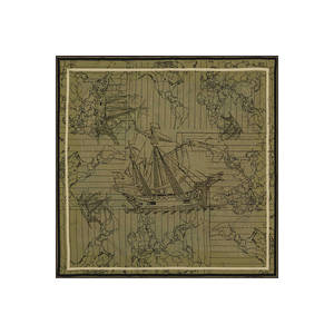 Colorful 90x90 Bosphorus Double-Sided <b>Silk</b> Twill Square <b>Scarf</b> with Digital Print - Product Image 3