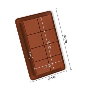 แม่พิมพ์ซิลิโคนอเนกประสงค์ 8 ช่อง รูปหัวใจ เป็นมิตรกับสิ่งแวดล้อม ปลอดสารพิษ สำหรับทำขนมหวาน ขนมเค้ก ถาดอบ ไม่ติดกระทะ ยืดหยุ่น - Product Image 3