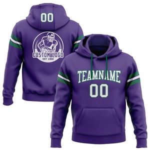 Cosido personalizado para blanco-verde pulóver Sudadera con capucha Invierno Polar impermeable fútbol cuentas en relieve Puff - Product Image 1