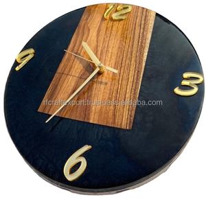 Decoración de pared de madera moderna Relojes de diseño Mejor acabado Sala de estar Decoración interior Diseño de granja de La India por RF Crafts - Product Image 3