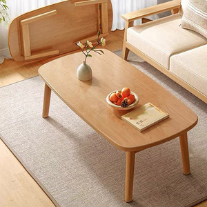 Mesa De Chá De Madeira Simples Moderna Do Estilo Nórdico Para A Mobília Home Da Sala De Estar Do Apartamento Pequeno Mini Tipo Mesa De Café - Product Image 1