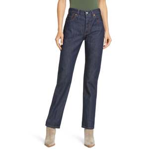 Levi's for 501 High Waist Straight Leg Boot Cut Jeans Size 29x32 Plain Color Denim Fabric Breathable Washable Featuring Button - Product Image 1