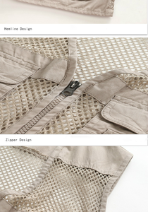 Chaleco de Trabajo de Alta Visibilidad Transpirable para Hombre, Fabricante OEM de Pakistán, Características de Seguridad Reflectantes, Múltiples Bolsillos, Sin Mangas - Product Image 3