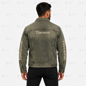 Chaqueta de Mezclilla para Hombre, Fabricante de Chaquetas de Mezclilla Personalizadas al por Mayor, Corte Ajustado, Corte Regular, Estilo Trucker, Vintage - Product Image 3