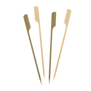 Brochettes en bambou vert de haute qualité-Drapeau/Golf/Pistolet/Pics jetables en forme de Teppo - Product Image 6