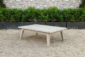 Juego de sofá de jardín de madera maciza con cuerda de mimbre y cojín a prueba de Sol para uso en exteriores - Product Image 4