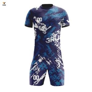 Uniformes de fútbol de alta calidad OEM al por mayor con logotipo personalizado de bolsillo Jersey para juegos deportivos entrenamiento personalizado para equipo de fútbol - Product Image 1