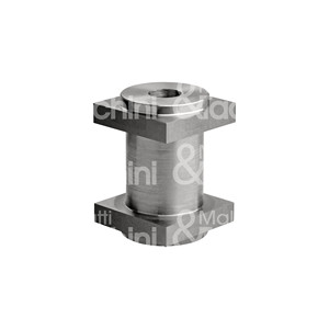 PIN DE CHARNIÈRE AVEC BANDE Percé Base carrée - Product Image 1