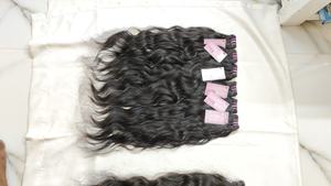 Paquetes de cabello humano de textura ondulada de 28 pulgadas indio crudo sin procesar, cutícula alineada, trama de ondas naturales, precio de proveedor Chennai - Product Image 3