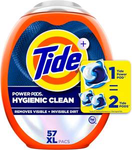 Cápsulas de detergente para ropa Tide Power PODs + Downy, 57 unidades, potenciadores de suavidad + aroma April Fresh - Product Image 6