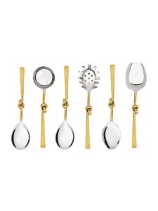 Hot Sale Metal Gold Salad <b>Server</b> Set with Knot Handle Best Price Pasta Serving Tools from India - Product Image 4
