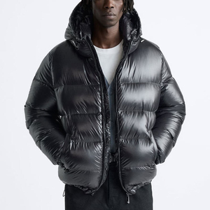 Parka d'hiver épaisse et chaude, nouvelle marque, décontractée, tendance, veste matelassée brillante avec capuche, coupe-vent pour homme, veste matelassée personnalisée, vêtements pour homme - Product Image 6