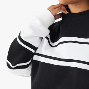 Sudadera Clásica de Corte Moderno y Fácil de Combinar para Mujer con Diseño de Bloques de Color y Logotipo Personalizable para Pedidos al por Mayor - Product Image 4